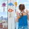 36 Pack Summer Wind Chime Craft Kit for Kids Make You Own Ocean Animals Craft for Girls Boys Ornaments DIY Coloring Wooden Sea Animals for Art Activity